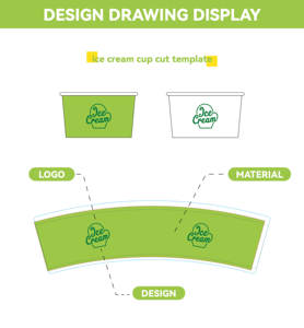 Vaso de Helado Personalizado con Logotipo, 3oz 5oz 8oz, con Tapa de Papel, Diseño Gratuito, Muestra Gratuita, Prueba de Empaque para Helado - Product Image 4