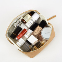Étui à cosmétiques écologique imperméable en papier DuPont, grande capacité, simple, personnalisable pour les voyages