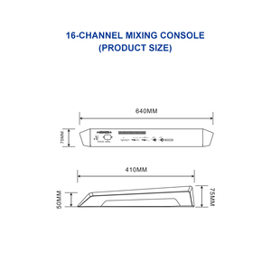 มิกเซอร์เสียงบลูทูธระดับมืออาชีพ IPALead MC-216 16 ช่องสัญญาณ พร้อมระบบเสียงเซอร์ราวด์ วัสดุพลาสติก รองรับ MP3 สำหรับดีเจ ควบคุมการแสดงบนเวที ใช้พลังงาน 48V - Product Image 3