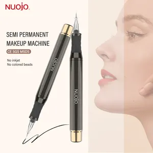 NUOJO Hot Sales Portable Tattoo Gun PMU Pen Set Black Tattoo Eyebrow Permanent Makeup Machine For Eyebrows Lips Eyeliner