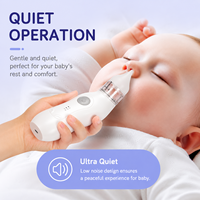 Aspirateur nasal électrique pour bébé OEM, rechargeable par USB, nettoyeur de nez pour nourrissons, 3 niveaux d'aspiration, embout en silicone