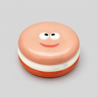 Jouets anti-stress à presser en forme de biscuits, viscoses et à remontée lente, avec visages amusants, formes alimentaires Kawaii, en PU, unisexe, vente en gros