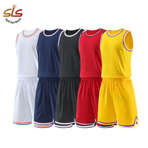تصاميم فريدة لقمصان كرة السلة بالجملة، زي رياضي لفريق كرة السلة، قميص وشورت كرة سلة للرجال من البوليستر - Product Image 2
