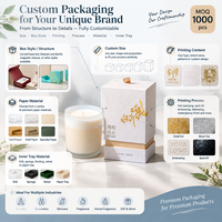 Boîte cadeau en papier rigide de luxe texturée haut de gamme avec insert, personnalisable avec logo, pour bougies et diffuseurs, en 2 parties (couvercle et base)
