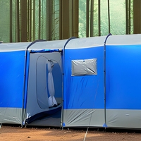 Tente de camping pliable quatre saisons pour 8 personnes, respirante, imperméable, double couche, grande tente familiale pour le glamping en plein air