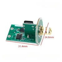 Plaque électronique pour lampe torche LED 3-4,2 V, recharge Type-C, accessoires DIY pour éclairage LED
