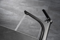 Robinet de lavabo de salle de bain classique en cuivre, monocommande, monotrou, à poser sur le plan, avec mitigeur et cartouche céramique, pour économie d'eau