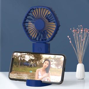 Portable Rechargeable Usb Mini Hand 3-Speed Cooling Fan for Car Outdoor & Household Use Phone Stand Holder Battery Powered - Product Image 3