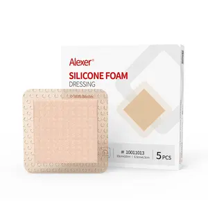 Silicone Foam Dressing Self Adhesive Wound Dressings Super Absorbent Pads for Sacral Bedsore Diabetic Foot Ulcers Post-op Care