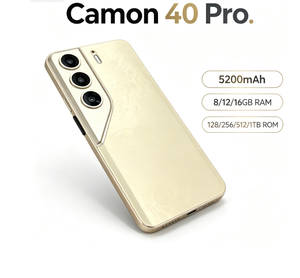สมาร์ทโฟน Camon 40 Pro 5G แบตเตอรี่ 5200mAh แรม 8/12/16GB รอม 128/256/512/1TB สีทอง - Product Image 3