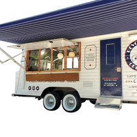 Camion de Nourriture Mobile Camion de Pizza Four à Crème Glacée Solaire Unité de Climatisation Camion de Nourriture Remorque Entièrement Équipée à Dubaï