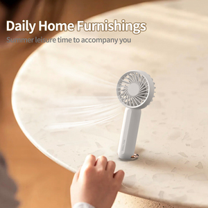 Mini Ventilador Portátil de Alta Potencia, Recargable por USB, con Base Plegable y Mosquetón para Exteriores - Product Image 3
