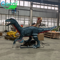 Grand modèle de dinosaure réaliste, modèle animatronique pour parc à thème sur le thème des dinosaures