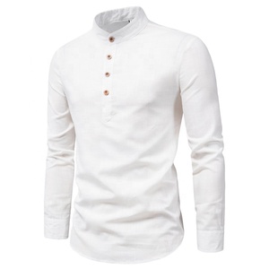 Camicia Bianca a Maniche Lunghe da <span class=keywords><strong>Uomo</strong></span>, Vestibilità <span class=keywords><strong>Slim</strong></span>, Abbigliamento Primaverile e Autunnale, Camicia Formale <span class=keywords><strong>Blu</strong></span> - Product Image 5