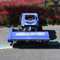Cortadora de césped RC con motor de baja contaminación, certificada por CE y EPA, máquina para mantenimiento de césped en pendientes para campos de golf