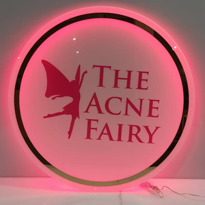 Customized Signage Electronic Signs Custom Led Neon Sign <b>Light</b> Home Wall Art Decor High Quality Round Glowing Acrylic <b>Light</b> Box - Product Image 2