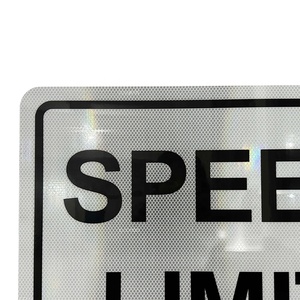 Produttore HIP riflettente segnale di avvertimento stradale MUTCD limite di velocità <span class=keywords><strong>15</strong></span> segno in alluminio - Product Image 4