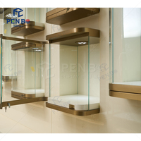 Comptoirs de présentation de bijoux sur mesure avec design gratuit, vitrine à bijoux en or, solution de rénovation pour magasin de diamants et bijouterie