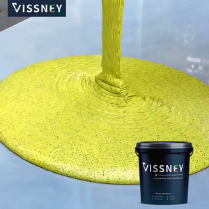 Revêtement de sol auto-nivelant en acrylique coloré avec sable, imperméable, décoratif, peinture liquide pour sols intérieurs à appliquer au pinceau - Product Image 3
