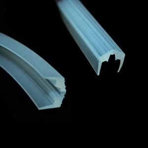Kustom transparan bentuk U profil silikon <span class=keywords><strong>shower</strong></span> pintu <span class=keywords><strong>strip</strong></span> segel tahan air mata karet silikon <span class=keywords><strong>strip</strong></span> - Product Image 2