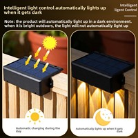 Lampe murale de jardin à LED 36V à énergie solaire, étanche IP65, ultra-lumineuse, avec contrôle de la lumière pour une utilisation en extérieur