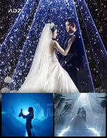 Ensemble de 3 pièces : machine à neige 1500 + machine à brouillard 1500 + laser de mariage effet neige Cendrillon, animation laser LED, lumières d'ambiance pour tournage