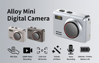 Appareil photo numérique miniature DC23M 2MP 1080P, appareil photo de poche en métal en forme de bouton, vision nocturne, flash LED, MicroSD, USB-C, appareil photo portable
