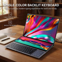 Özel 16 İnç + 14 İnç Dokunmatik Panelli Çift Ekranlı Laptop Toptan Müzik Prodüksiyon DJ Stüdyosu Ses Mühendisliği Notebook Bilgisayar OEM