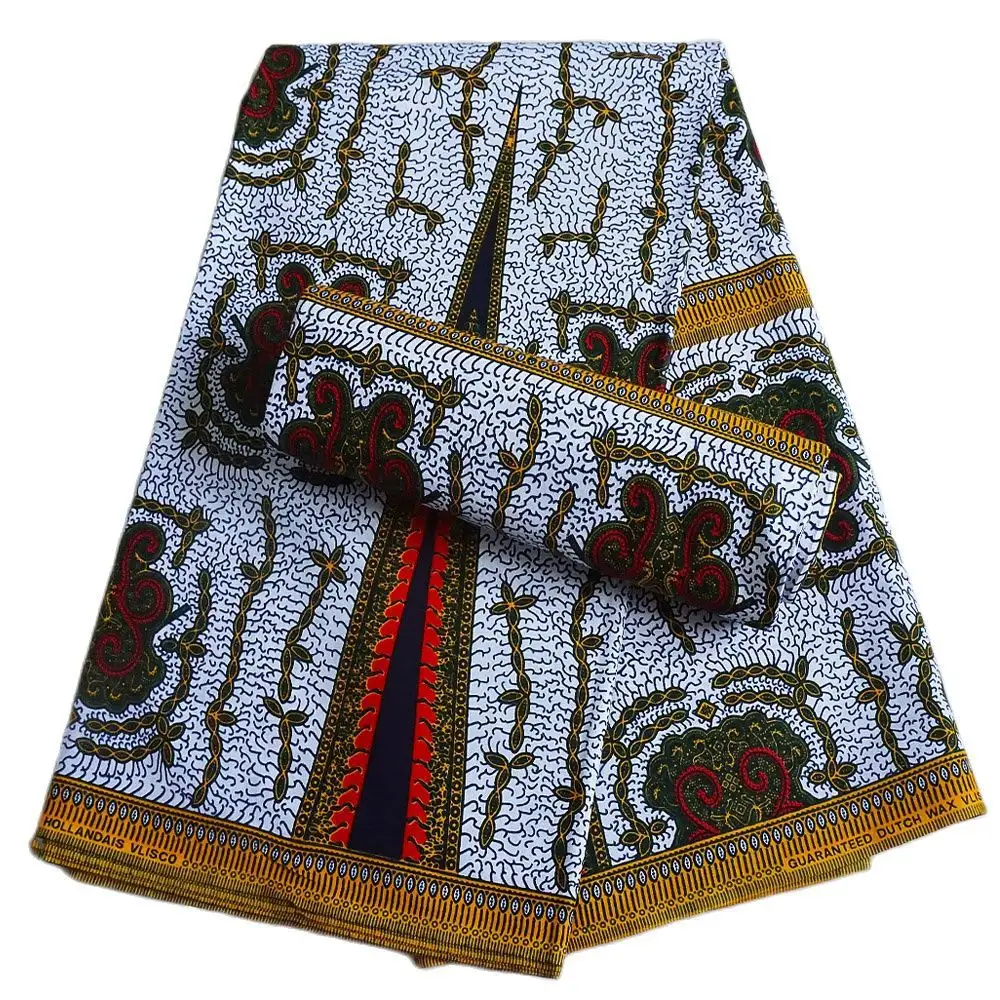 100% Cotton African Holland Wax FabricAfrican Batik Traditional Fabric