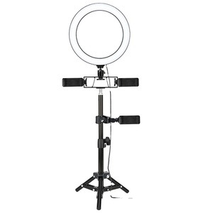 ZOMEI Selfie 26cm Mini <span class=keywords><strong>Photo</strong></span> <span class=keywords><strong>Studio</strong></span> LED máy ảnh vòng ánh sáng có thể điều chỉnh màu Temp cao CRI 95ra USB-Powered điện thoại di động video - Product Image 2