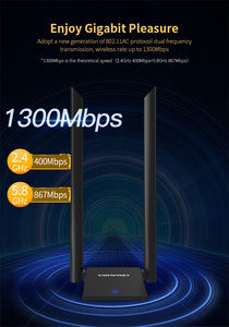Carte d'interface réseau sans fil COMFAST <span class=keywords><strong>MT7612U</strong></span> 1200 Mbps, pilote gratuit, clé USB, adaptateur Wifi pour PC - Product Image 4