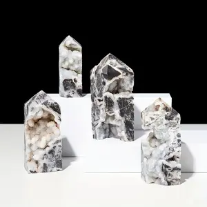Natural Sphalerite Obelisco Cristal De Quartzo Pontos Colecionáveis Cristal Cura Rocha Espécimes Ornamentos De Cristal Presentes