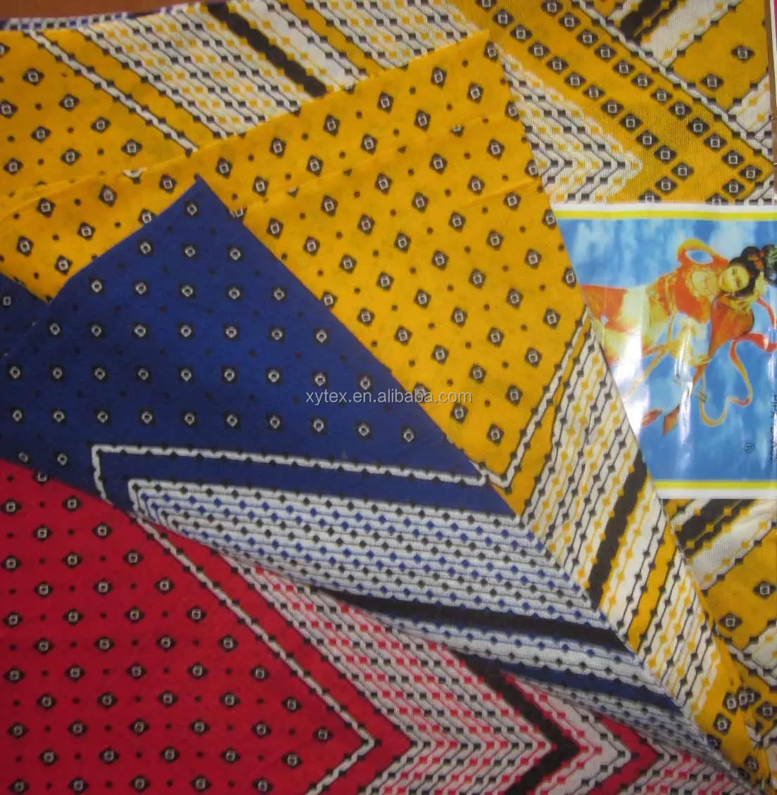 Africano stampato Rayon filato 100% viscosa tessuto tessuto baati