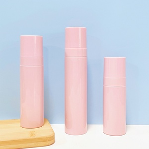 ขวดสเปรย์พลาสติก PET ฝาแบน สีชมพู ขนาด 60 มล. 80 มล. 100 มล. สำหรับบรรจุภัณฑ์ผลิตภัณฑ์ดูแลผิวและผลิตภัณฑ์ดูแลส่วนบุคคล - Product Image 2