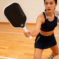 Raquette de pickleball en fibre de carbone graphite à haute rigidité, moulage monobloc, 15 mm d'épaisseur, pour les tournois compétitifs