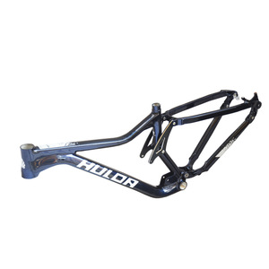 Cadre de vélo de montagne à suspension intégrale en alliage d'aluminium Hulor 29 pouces noir et gris caméléon léger Warrior tout-terrain - Product Image 4