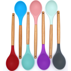 Silicone Spoon Spatula Heat Resistant BPA-Free Flexible Rubber Scraper - Product Image 4
