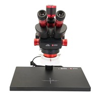 YCS 6558X Ultra HD Trinocular Microscope With 4K CameraLarge Base 6.5-58 Zoom for Mobile Phone PCB Welding Microscope Tools Set