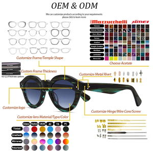 Montature per Occhiali da Vista Unisex in Acetato Spesso e Robusto con Effetto Tartaruga, Personalizzabili con Logo OEM ODM, Vendita all'Ingrosso - Product Image 6