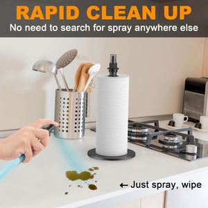 Countertop Tissue <b>Paper</b> Towel Pump <b>Kitchen</b> <b>Paper</b> Towel Holder with Spray Pump Bottle - Product Image 3
