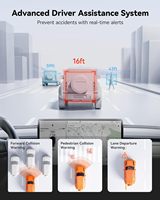 WOLFBOX G850Pro Dealer, caméra DVR pour voiture, écran tactile Wifi 4K de 12 pouces, vision nocturne, caméra de recul, caméra de tableau de bord