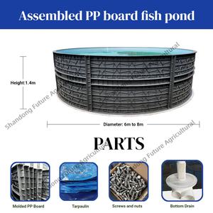 Große Kommerzielle Indoor-Fiberglas-FRPP-Zuchtbecken für Tilapia und Garnelen – RAS-Meeresfischzuchtbecken - Product Image 6