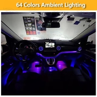 Iluminación Ambiental de 64 Colores W447 para Mercedes Benz Clase V 2016 a 2023, Luz Interior W447, Rejilla de Ventilación de Aire Tipo Turbina