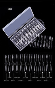 240pcs 12 punte del chiodo di dimensione copertura completa acrilico unghie finte testa rotonda Gel morbido punte sottili di arte del chiodo - Product Image 5