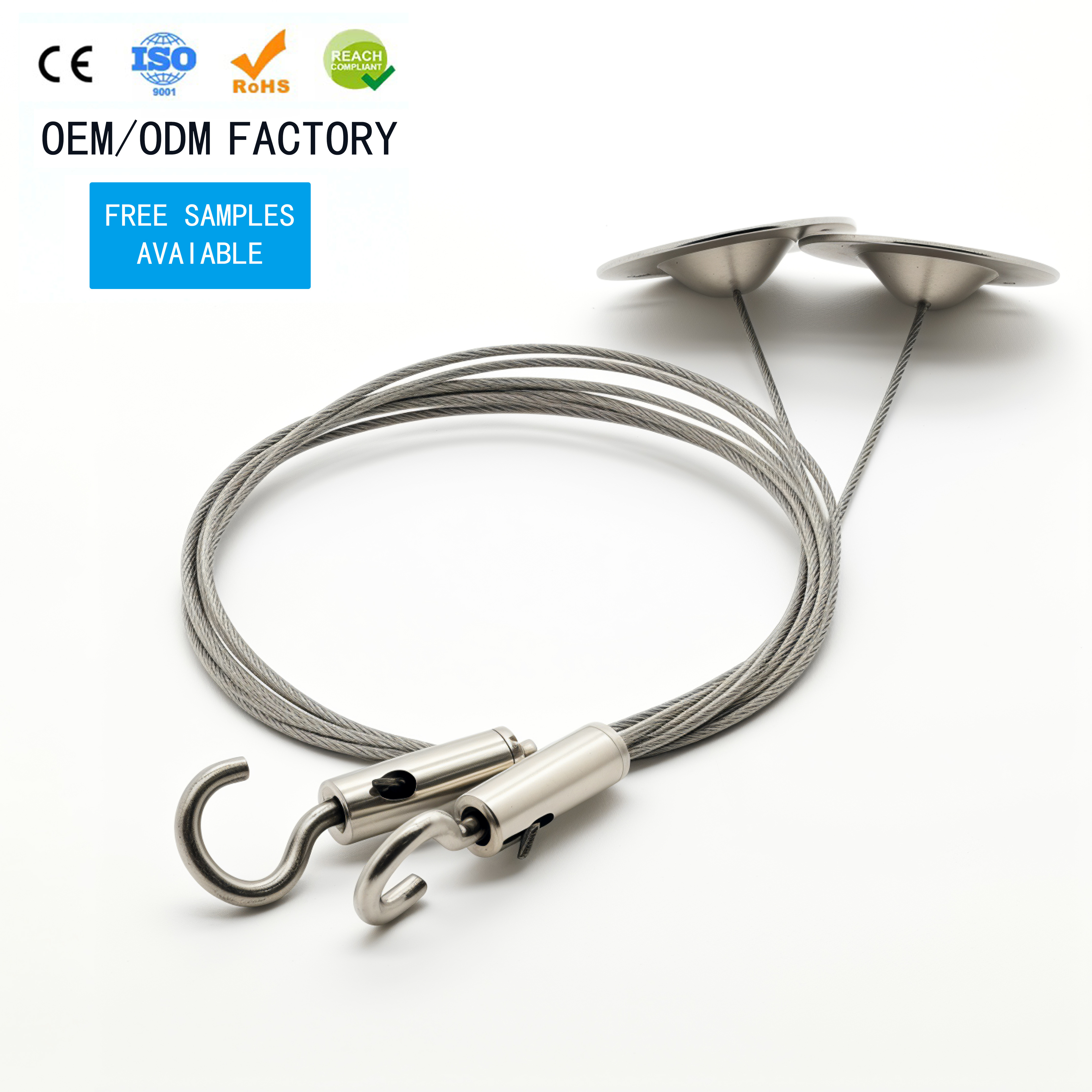 Lot De 20 Crochets à Vis En Acier Inoxydable Avec Verrouillage De Sécurité Pour Suspendre Plantes Et Lumières | Leroy Merlin