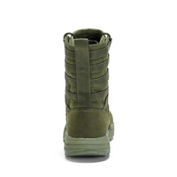 Chaussures de randonnée en cuir noires pour l'extérieur, imperméables, vertes, Botas Hombre, équipement tactique pour hommes, bottes de randonnée tactiques de sécurité