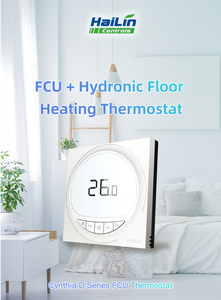 हेलिन HLA2027DB-L एफक्यू + हाइड्रॉनिक फ्लोर हीटिंग थर्मोस्टेट-3-स्पीड फैन-बैकलाइट-220 वी एसी-फ्लश बढ़ते - Product Image 5