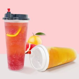Vasos de Boba Personalizados con Logotipo, Vasos Desechables para Llevar, Vasos de Plástico Transparente PP para Smoothies y Té con Leche - Product Image 1