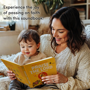 <span class=keywords><strong>Livre</strong></span> sonore interactif pour enfants : Louange au Seigneur – <span class=keywords><strong>Livre</strong></span> d'histoires audio à boutons avec gaufrage sur papier offset et logo personnalisé - Product Image 4