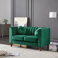 Ensemble de canapés de salon en tissu moderne OEM Meubles de salon personnalisés Canapé vert